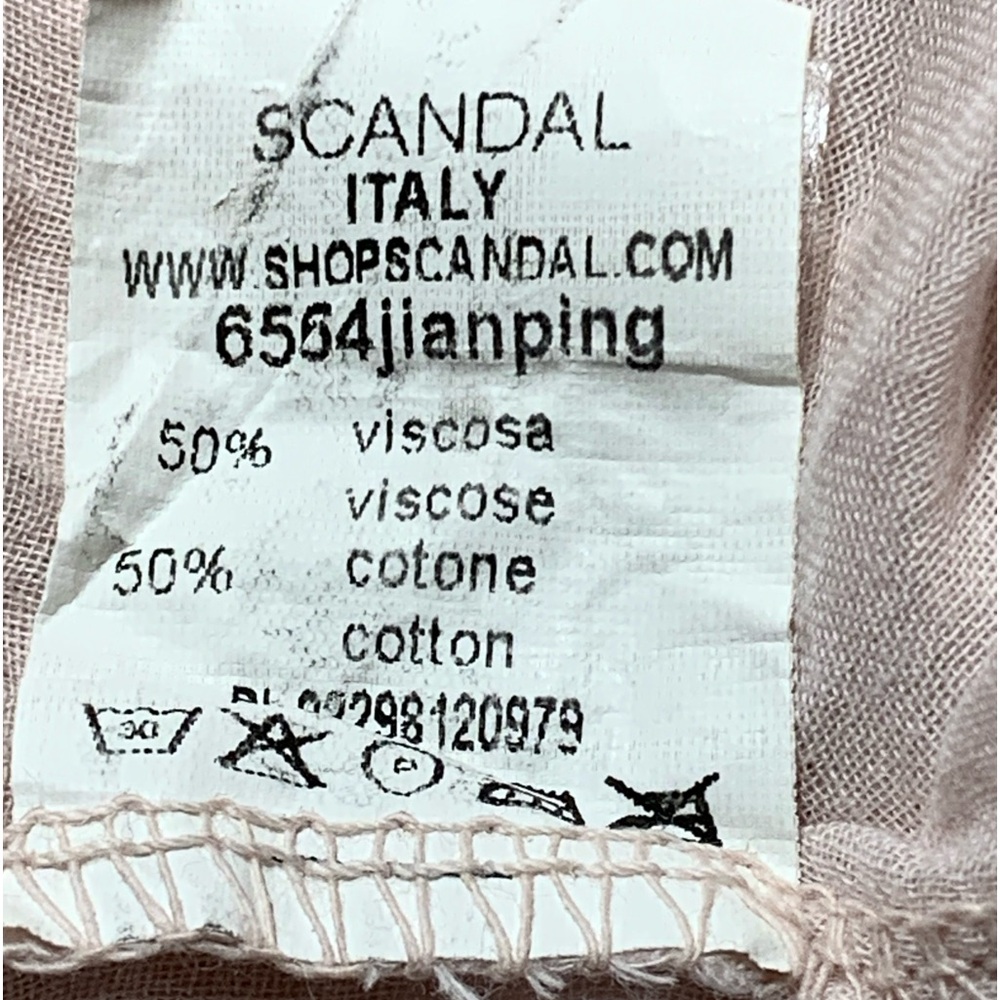Scandal Italy, Cotton/ Viscose, Lace Bohemian Maxi Dress - Picture 10 of 13